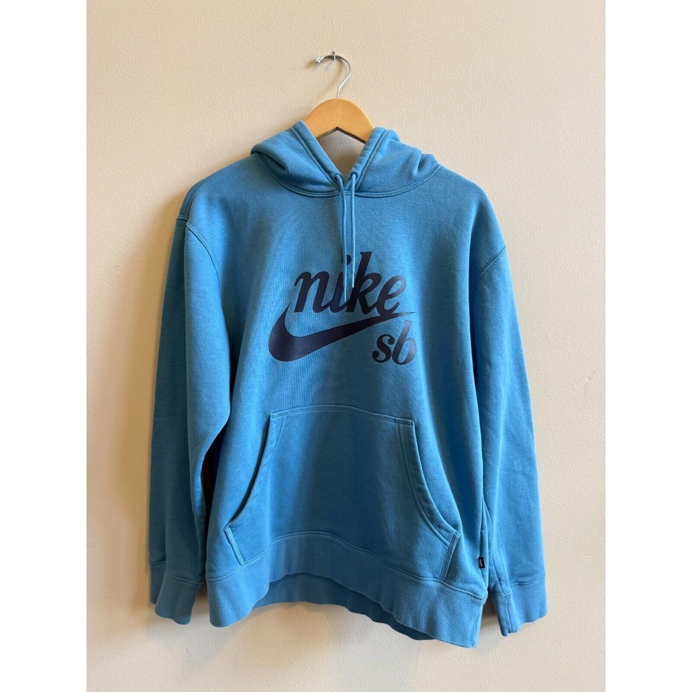 Nike SB Script Swoosh Logo Skateboarding Sweatshirt Pullover Hoodie Size Small